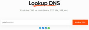 Geekflare DNS Lookup