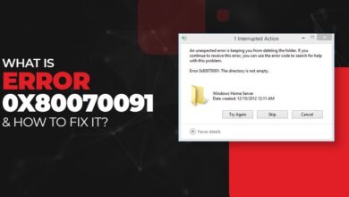 How To Fix Error Code 0x80070091