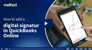 How do I add a signature to QuickBooks Online