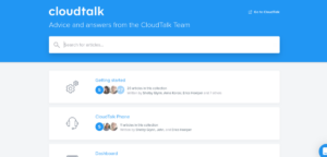 CloudTalk uses a very intuitive 