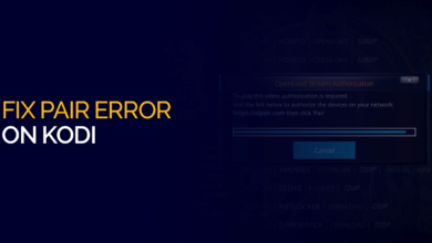 fix the olpair com error on kodi