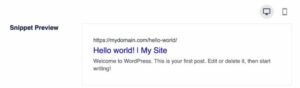 Preview the SEO Title In the Google Snippet